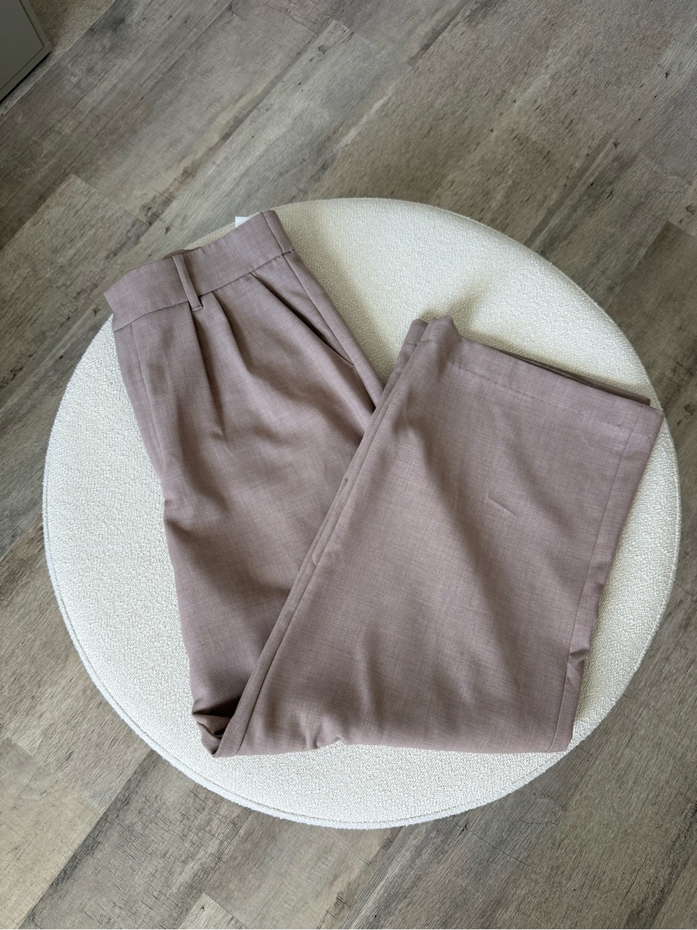 Abercrombie & Fitch Linen-Blend Pants in Mauve Taupe